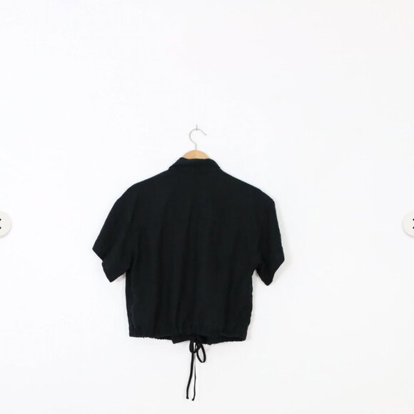 *Athleta Black Playa Linen Tie Top - Picture 10 of 10